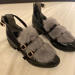Edgy Small Heel Loafers